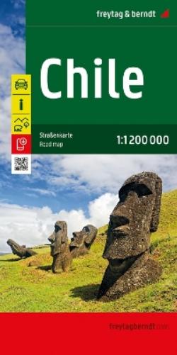 Chile Road Map 1:1,200,000 scale