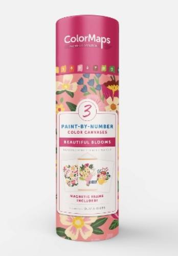 ColorMaps Paint-by-Number Beautiful Blooms