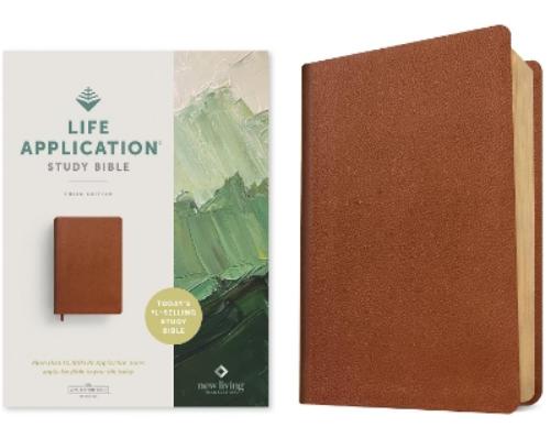 NLT Life Application Study Bible, Third Edition (Genuine Leather, Brown, Red Letter)