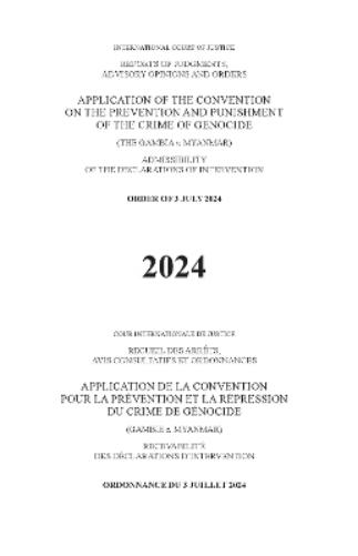 Application of the Convention on the Prevention and Punishment of the Crime of Genocide (the Gambia V. Myanmar)