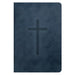 NLT Premium Value Compact Bible, Filament Enabled (Leatherlike, Navy Cross)