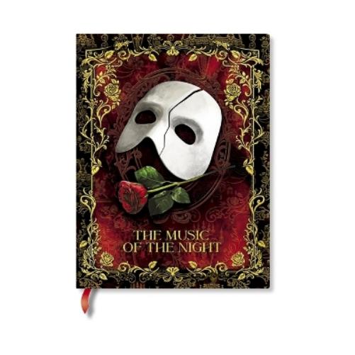 Masked Melody (Phantom of the Opera) Ultra Unlined Hardcover Journal (Elastic Band Closure)