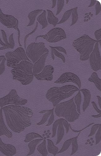 CSB Large Print Personal Size Reference Bible, Optimal Type, Digital Study Edition, Purple Leathertouch, Indexed