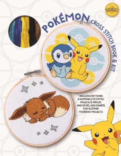 PokéMon Cross Stitch Book & Kit