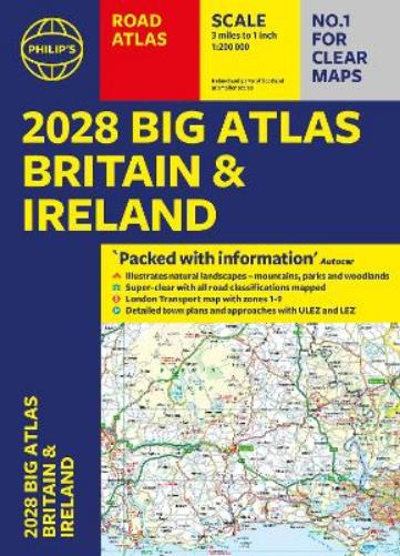 2028 Philip's Big Road Atlas of Britain and Ireland
