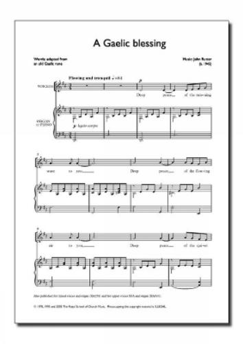 Rutter: Gaelic Blessing (unison)