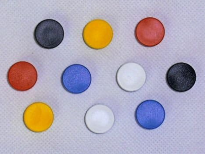 Nobo Magnetic Whiteboard Magnets, 20 mm, Pack of 10, Coloured, 1901016