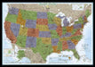 United States Decorator Map [Tubed]