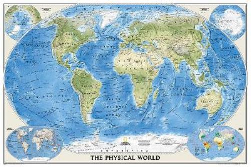 World Physical Map [Laminated]