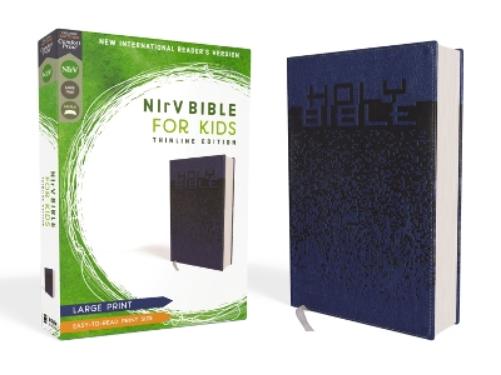 NIrV, Bible for Kids, Large Print, Leathersoft, Blue, Comfort Print