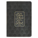 Christian Art Gifts Classic Journal for I Know the Plans Jer. 29:11 Bible Verse, Inspirational Scripture Notebook, Ribbon Marker, Black Vegan Leather Flexcover, 336 Ruled Pages, (8.6" X 6.1" X .9")