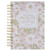 Christian Art Gifts Inspirational Journal, Bless You and Keep You Wide Ruled Notebook, Numbers 6:24 Bible Verse, Pink Floral, 192 Lined Pages W/Scripture, (8.4" X 6.4" X 1")