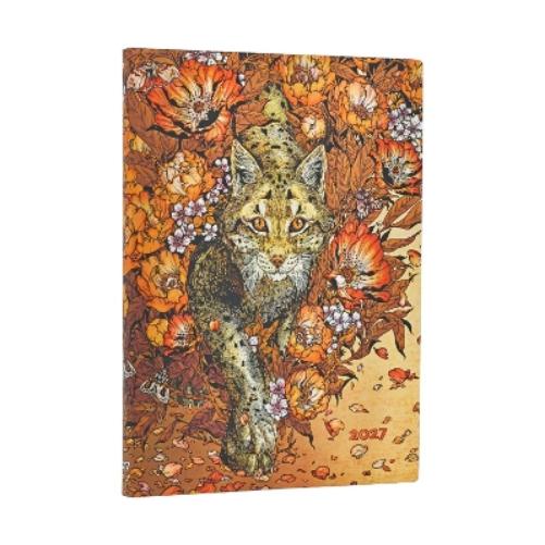 2027 Lynx Rising (Erica Williams Art) Midi 12-Month Softcover Dayplanner (Elastic Band Closure) Vertical