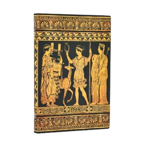 2027 Gathering of Deities (Ancient Greek Pottery) Mini 12-Month Softcover Dayplanner (Elastic Band Closure) Horizontal