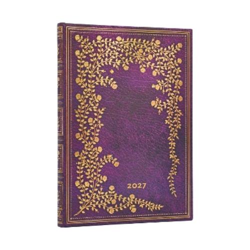 2027 New York Rose (Gilded Age) Midi 12-Month Hardcover Dayplanner (Elastic Band Closure) Vertical