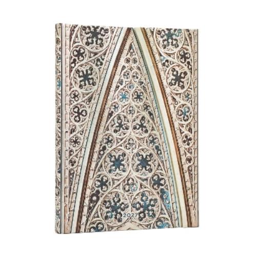 2027 Vault of the Milan Cathedral (Duomo di Milano) Midi 12-Month Hardcover Dayplanner (Wrap Closure) Vertical