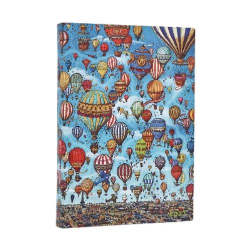 2027 Balloon Festival (Pierre the Maze Detective) Midi 12-Month Softcover Dayplanner (Elastic Band Closure) Daily