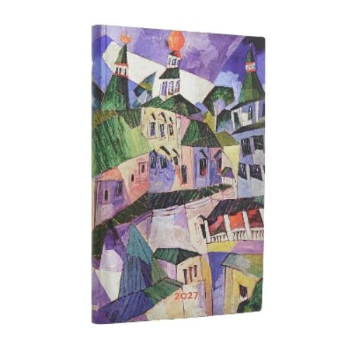 2027 St. Petersburg (Lentulov’s Cityscapes) Maxi 12-Month Softcover Dayplanner (Elastic Band Closure) Horizontal