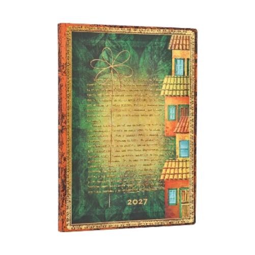 2027 Garcia Marquez, One Hundred Years of Solitude (Embellished Manuscripts Collection) Midi 12-Month Softcover Dayplanner (Elastic Band Closure) Horizontal
