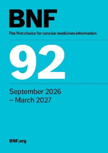 British National Formulary (Bnf 92)
