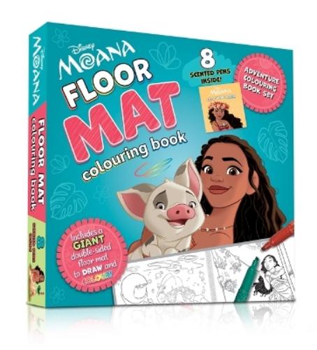 Disney Moana: Floor Mat Colouring: A GIANT colouring sheet, plus 8 colour-changing pens and a colouring book
