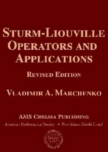 Sturm-Liouville Operators and Applications