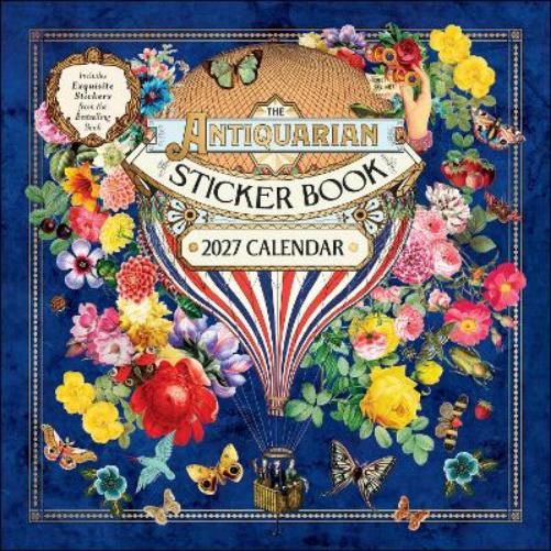 The Antiquarian Sticker Book 2027 Wall Calendar