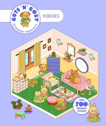 Cute 'n' Cozy Sticker Therapy: Homes