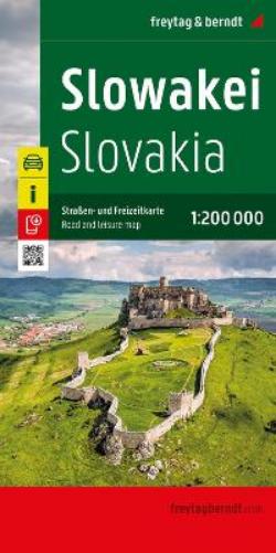 Slovakia, Road and Leisure Map 1:200,000