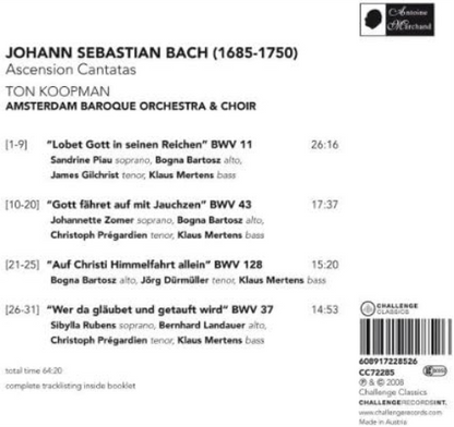 Ascension Cantatas (Koopman, Amsterdam Baroque and Choir)