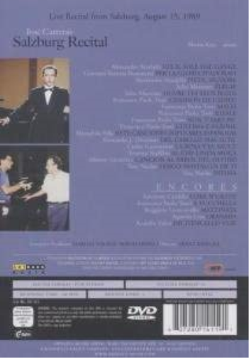 José Carreras - Collection: Salzburg Recital (NTSC