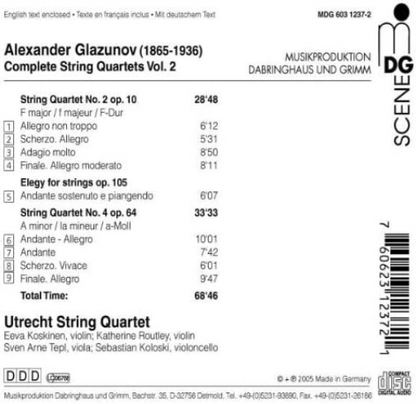 Utrecht String Quartet - String Quartets 2 & 4 Vol. 2