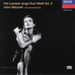 Ute Lemper Sings Kurt Weill - Volume 2