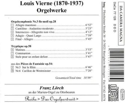 Louis Vierne: Organ Music