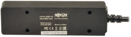 Tripp Lite 4-Port Portable USB 3.0 Superspeed Mini Hub with Built In Cable (U360-004-MINI) 4-Port Portable Hub