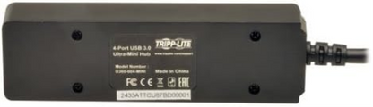 Tripp Lite 4-Port Portable USB 3.0 Superspeed Mini Hub with Built In Cable (U360-004-MINI) 4-Port Portable Hub