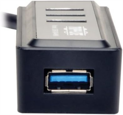 Tripp Lite 4-Port Portable USB 3.0 Superspeed Mini Hub with Built In Cable (U360-004-MINI) 4-Port Portable Hub