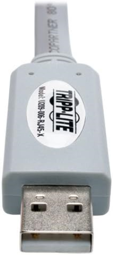 Tripp Lite USB to RJ45 Cisco Serial Roll over Cable USB Type A RJ45 M/M 6 ft (U209-006-RJ45-X),Black
