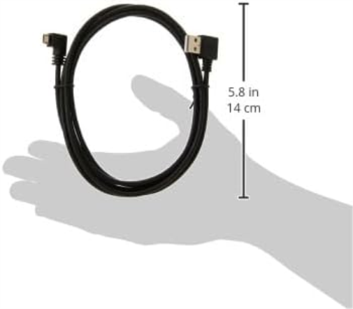 StarTech.com 2m 6 ft Micro-USB Cable with Right-Angled Connectors - M/M - USB A to Micro B Cable - 6ft Right Angle Micro USB Cable (USB2AUB2RA2M