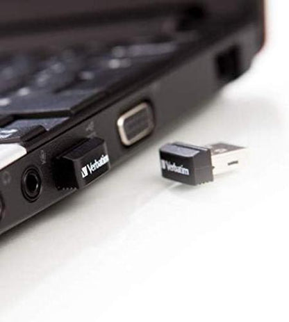 Verbatim Store 'n' Stay Nano USB-Stick 16GB, USB 2.0, USB Speicherstick mini, für Laptop Notebook Ultrabook TV Autoradio, USB Nano Stick, USB Stick kurz, schwarz