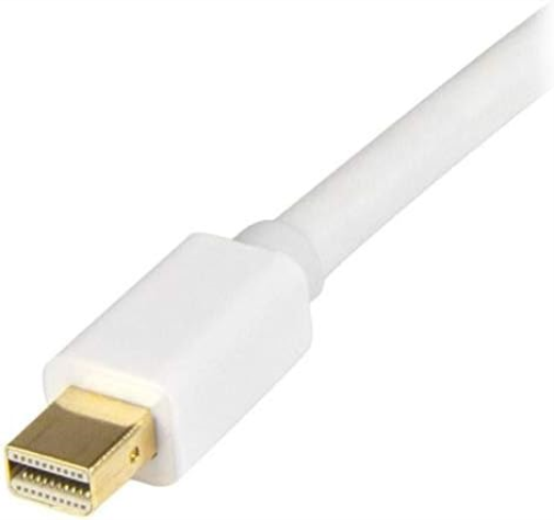 StarTech.com 6ft (2m) Mini DisplayPort to HDMI Cable - 4K 30Hz Video - mDP to HDMI Adapter Cable - Mini DP or Thunderbolt 1/2 Mac/PC to HDMI Monitor - mDP to HDMI Converter Cord - White (MDP2HDMM2MW