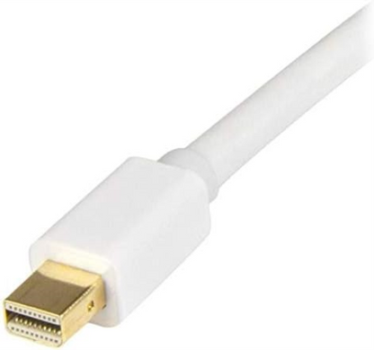 StarTech.com 6ft (2m) Mini DisplayPort to HDMI Cable - 4K 30Hz Video - mDP to HDMI Adapter Cable - Mini DP or Thunderbolt 1/2 Mac/PC to HDMI Monitor - mDP to HDMI Converter Cord - White (MDP2HDMM2MW
