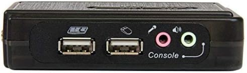 StarTech.com Kit commutateur KVM USB VGA à 2 ports avec audio et câbles - Switch écran clavier souris - Noir (SV211KUSB)