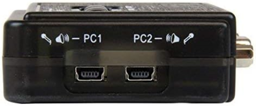 StarTech.com Kit commutateur KVM USB VGA à 2 ports avec audio et câbles - Switch écran clavier souris - Noir (SV211KUSB)