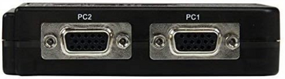 StarTech.com Kit commutateur KVM USB VGA à 2 ports avec audio et câbles - Switch écran clavier souris - Noir (SV211KUSB)