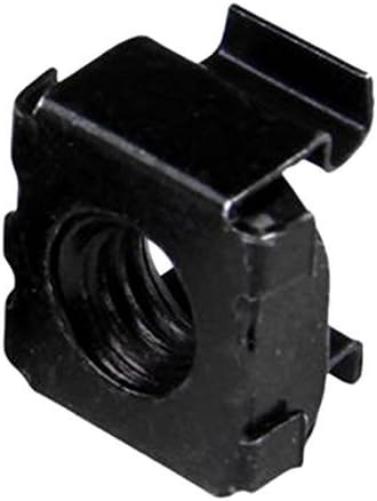 100Pk Of M6 Black Cage Nuts