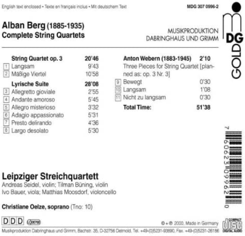 Sämtliche Streichquartette (Ga