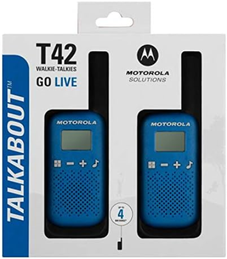 Motorola T42 Talkabout PMR446 2-Way Walkie Talkie Portable Radio’s (Pack of 2) – Blue