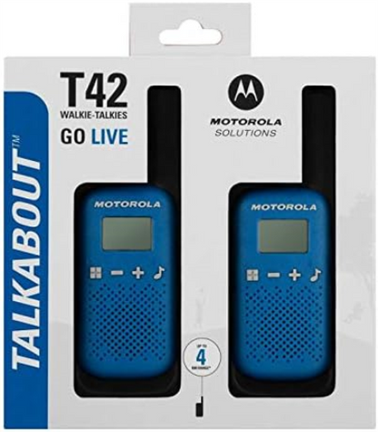 Motorola T42 Talkabout PMR446 2-Way Walkie Talkie Portable Radio’s (Pack of 2) – Blue