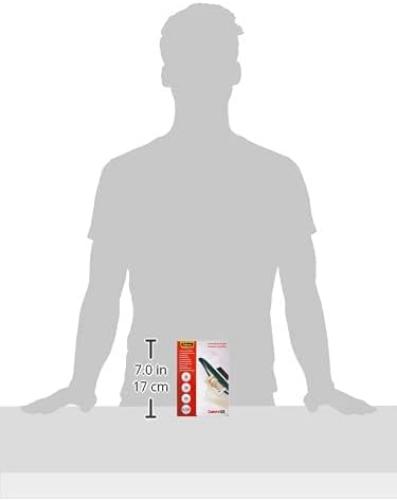 Fellowes Laminierfolien im Format A6, 125 Mikron (2 x 125 mic), glänzende Heißlaminierfolien, 100 Stück (Packung mit 2